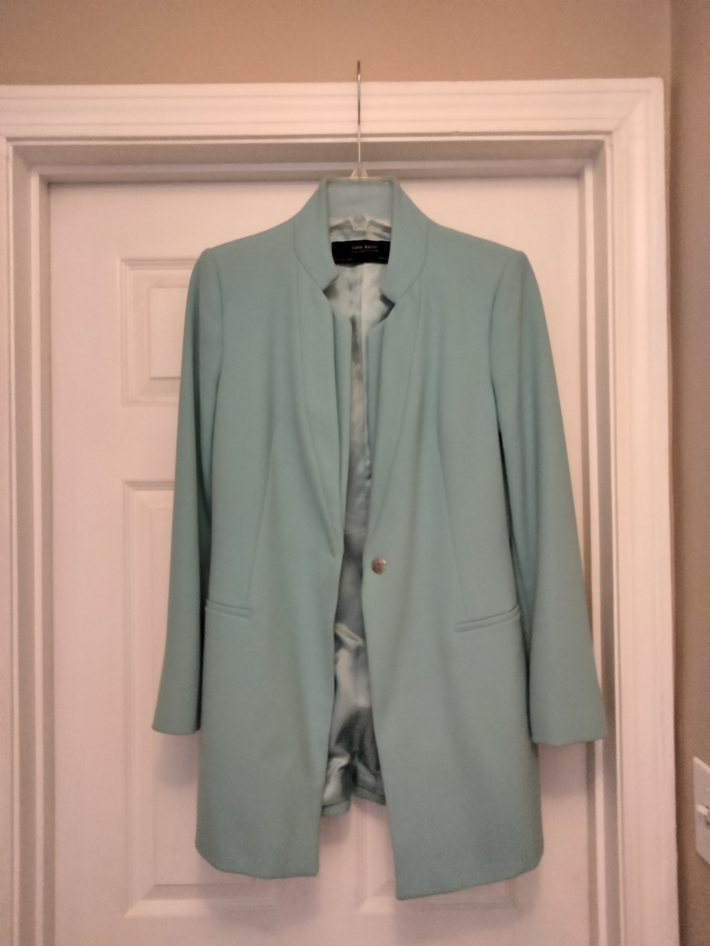 Tahari ASL Mint Open-Front Collarless Blazer NWOT